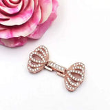 3pcs/lot 20mmX30mm Women's CZ-inlaid Pearl Bracelet Buckle