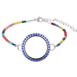3pcs/lot 25mm Glass Floating Memory Round Locket Pendant with Chain DIY Jewelry