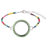 3pcs/lot 25mm Glass Floating Memory Round Locket Pendant with Chain DIY Jewelry