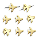 3pcs 316 Stainless Steel Airplane Bead DIY Charms For Bracelet Making