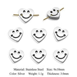 3pcs 316 Stainless Steel Airplane Bead DIY Charms For Bracelet Making