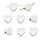 3pcs Stainless Steel 10x10mm Cross Shell Beads Charms for Bracelet Making
