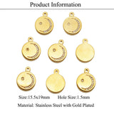 316 Stainless Steel Heart Sun Star Moon Pendant DIY Jewelry Charm Top Never Fade