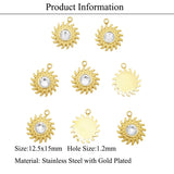 316 Stainless Steel Heart Sun Star Moon Pendant DIY Jewelry Charm Top Never Fade