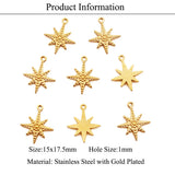 316 Stainless Steel Heart Sun Star Moon Pendant DIY Jewelry Charm Top Never Fade