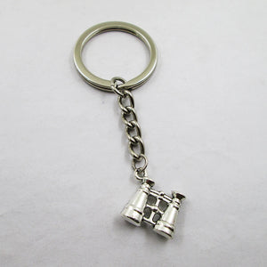 3pcs/lot 3D Binoculars Telescope Charms Keyring Pendant Keychain