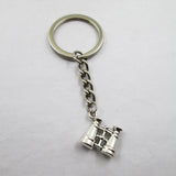 3pcs/lot 3D Binoculars Telescope Charms Keyring Pendant Keychain