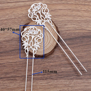3pcs/lot Flower Tiaras Hairpin Chinese Hair Sticks Bridal Hair F
