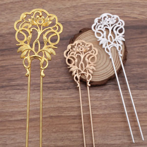 3pcs/lot Flower Tiaras Hairpin Chinese Hair Sticks Bridal Hair F