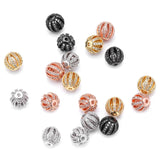3pcs CZ Spacer Round Beads, 7/8/9mm, 12 Styles, Micro Pave Cubic Zirconia