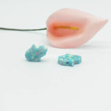 (3pcs/lot) 8*10mm Opal Hamsa/Hand Shape Opal Beads Pendant Many Colors