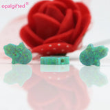 (3pcs/lot) 8*10mm Opal Hamsa/Hand Shape Opal Beads Pendant Many Colors
