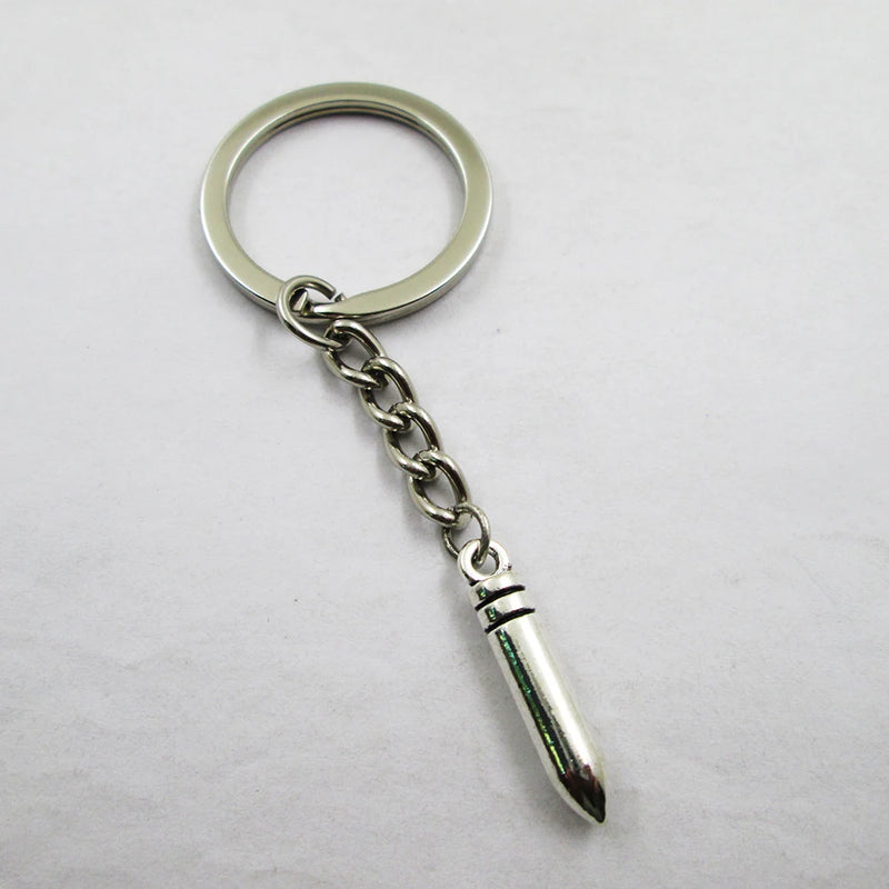 3pcs Bullet Charms Keyring Birthday Present Pendant Keychain