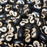 3pcs Tibetan DZI Agate Beads 10*14mm Money Hook Totem Pattern Men&women Jewelry