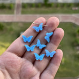 8.6x14.1mm Synthetic Opal Butterfly Purple for Necklace or Bracelet
