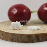 (3pcs/lot) OP03 Mint Green Opal Elephant Charms - 8*11mm Synthetic Opal Pendant