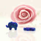 (3pcs/lot) OP03 Mint Green Opal Elephant Charms - 8*11mm Synthetic Opal Pendant
