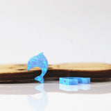 (3pcs/lot) Synthetic Opal Dolphin Shape Pendant Op06