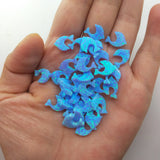 (3pcs/lot) Synthetic Opal Dolphin Shape Pendant Op06