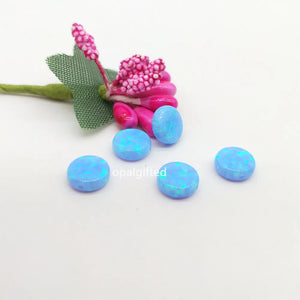 (3pcs/lot) Synthetic Opal Round Beads Coin Shape Op06 8mm