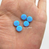 (3pcs/lot) Synthetic Opal Round Beads Coin Shape Op06 8mm