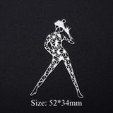 Geometric Sun Star Earring Pendant 316 Stainless Steel Yoga Dancer