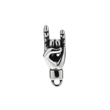 3pcs Stainless Steel Good Luck Hand Symbol Charm Pendant 27*10MM