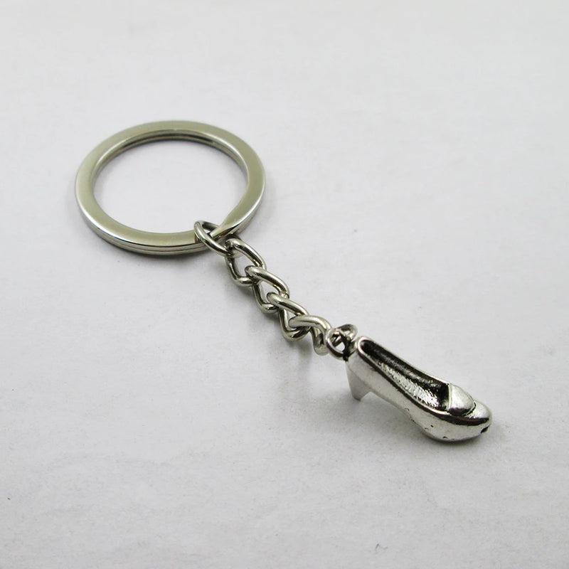 3pcs/lot High Heel Shoe 3D Charms Keyring Pendant Keychain