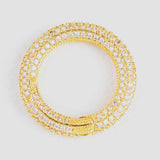 High Crystal Zirconia Round Clasp Clear CZ Micro Pave Jewelry Findings