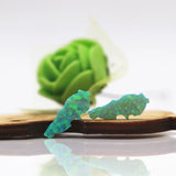 (3pcs/lot) Synthetic Fire Opal Green Charm Pendant