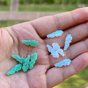 (3pcs/lot) Synthetic Fire Opal Green Charm Pendant
