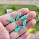 (3pcs/lot) Synthetic Fire Opal Green Charm Pendant