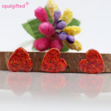 3pcs Fire OP03 Light Green/Mint 10mm Opal Heart Pendant DIY Necklace
