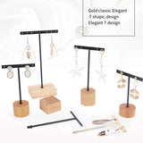 Wooden Base Earrings Rack Holder Organizer Showcase