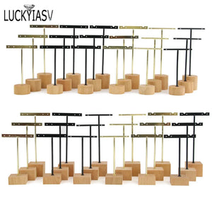 Wooden Base Earrings Rack Holder Organizer Showcase