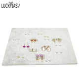 3pcs/lot Grey/Black Velvet Jewelry Foam Tray Inserts