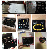 3pcs/lot Grey/Black Velvet Jewelry Foam Tray Inserts