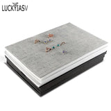 3pcs/lot Grey/Black Velvet Jewelry Foam Tray Inserts