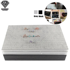 3pcs Jewelry Foam Tray Liners Velvet Jewellery Rings Bracelet Watch Case