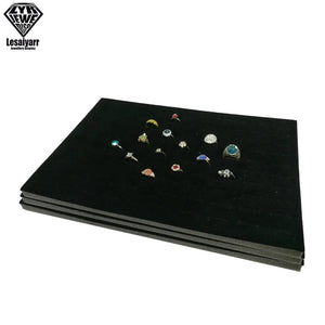 3pcs Jewelry Foam Tray Liners Velvet Jewellery Rings Bracelet Watch Case