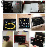 3pcs Jewelry Foam Tray Liners Velvet Jewellery Rings Bracelet Watch Case