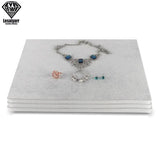 3pcs Jewelry Foam Tray Liners Velvet Jewellery Rings Bracelet Watch Case