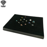 3pcs Jewelry Foam Tray Liners Velvet Jewellery Rings Bracelet Watch Case