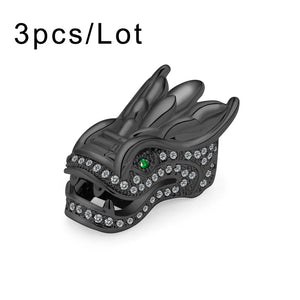 Dragon Head Charm Beads Copper Spacer Micro Pave Zirconia Pendant