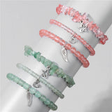 Green Aventurine Beaded Bracelet with Lucky Charms