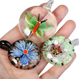 3pcs Random Lampwork Pendant Charms for Jewelry Making DIY Necklace