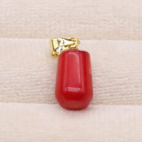 3pcs Red Coral Bead Pendant Water Drop Shape Charms for DIY Jewelry