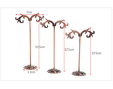 3pcs/lot Jewelry Display Stand Set Black/Bronze/White