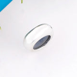 3pcs Silver 925 Stopper Silicon Beads for Pan Charms Bracelet