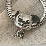 3pcs Stainless Steel Pandora Charms Non-Fading Handmade Jewelry for Bracelet